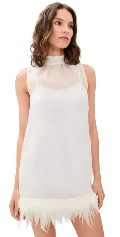 Staud Albee Silk Mini Dress | Thumbnail 1 Staud Albee Silk Mini Dress | Thumbnail 1