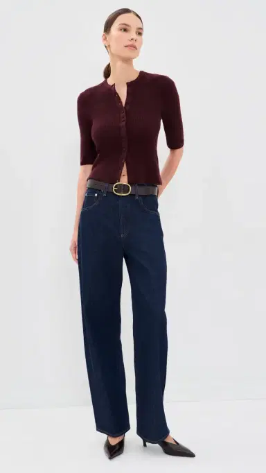 Citizens of Humanity Tabitha Cardigan Sweater Burgundy | Thumbnail 5 Citizens of Humanity Tabitha Cardigan Sweater Burgundy | Thumbnail 5