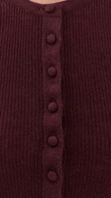 Citizens of Humanity Tabitha Cardigan Sweater Burgundy | Thumbnail 6 Citizens of Humanity Tabitha Cardigan Sweater Burgundy | Thumbnail 6
