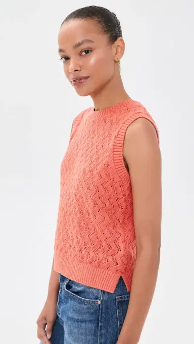 Varley Hazen Knit Tank Apricot Brandy | Thumbnail 4 Varley Hazen Knit Tank Apricot Brandy | Thumbnail 4