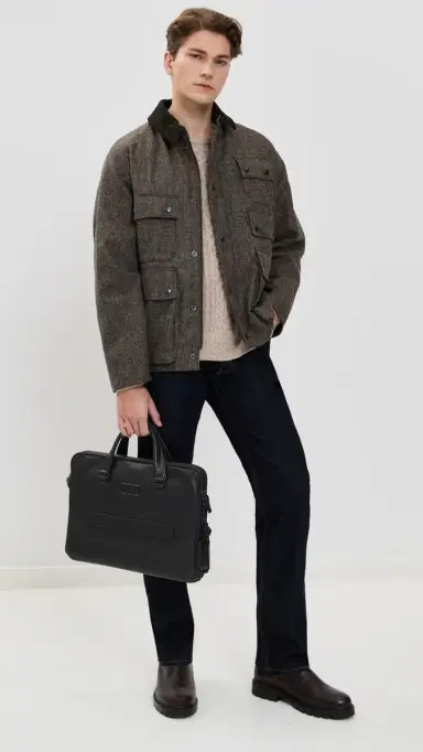 TUMI Sycamore Slim Briefcase Black Bombe One Size | Thumbnail 3 TUMI Sycamore Slim Briefcase Black Bombe One Size | Thumbnail 3