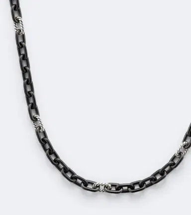 David Yurman DY Madison titanium and sterling silver chain necklace | Thumbnail 2 David Yurman DY Madison titanium and sterling silver chain necklace | Thumbnail 2