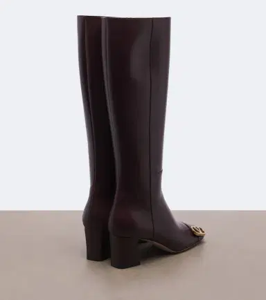 Valentino Garavani Veeside VLogo leather knee-high boots | Thumbnail 3 Valentino Garavani Veeside VLogo leather knee-high boots | Thumbnail 3