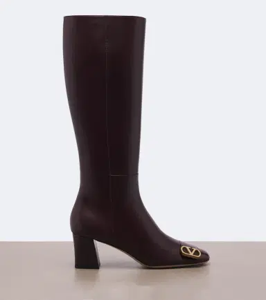 Valentino Garavani Veeside VLogo leather knee-high boots | Thumbnail 4 Valentino Garavani Veeside VLogo leather knee-high boots | Thumbnail 4