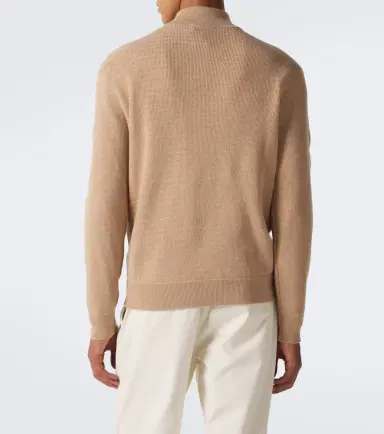 Canali Knitted wool and cashmere zip-up sweater | Thumbnail 4 Canali Knitted wool and cashmere zip-up sweater | Thumbnail 4