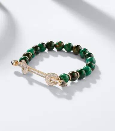 Ananya Chakra 18kt gold beaded bracelet with gemstones | Thumbnail 5 Ananya Chakra 18kt gold beaded bracelet with gemstones | Thumbnail 5
