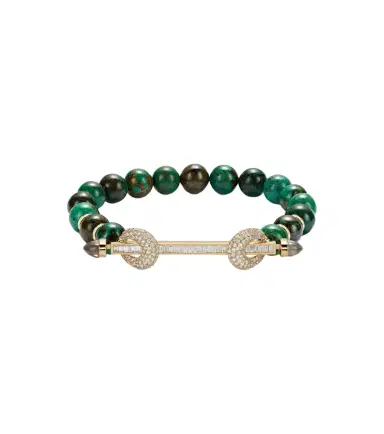 Ananya Chakra 18kt gold beaded bracelet with gemstones | Thumbnail 1 Ananya Chakra 18kt gold beaded bracelet with gemstones | Thumbnail 1