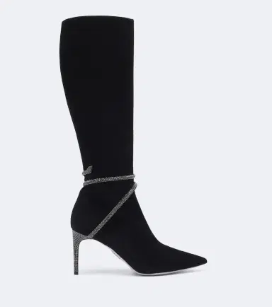 René Caovilla Cleo embellished suede knee-high boots | Thumbnail 3 René Caovilla Cleo embellished suede knee-high boots | Thumbnail 3