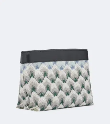 Missoni Mini leather-trimmed lamé pouch | Thumbnail 2 Missoni Mini leather-trimmed lamé pouch | Thumbnail 2