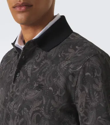 Etro Printed cotton piqué polo shirt | Thumbnail 2 Etro Printed cotton piqué polo shirt | Thumbnail 2