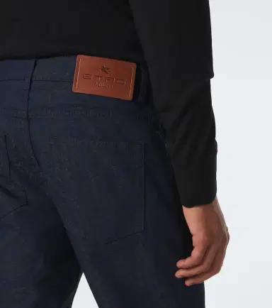 Etro Jacquard cotton-blend slim pants | Thumbnail 3 Etro Jacquard cotton-blend slim pants | Thumbnail 3
