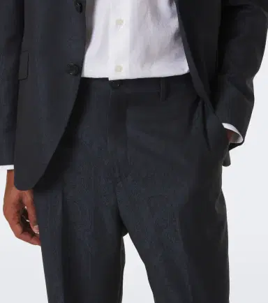 Etro Jacquard virgin wool straight pants | Thumbnail 3 Etro Jacquard virgin wool straight pants | Thumbnail 3