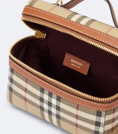 Burberry Check mini vanity bag | Thumbnail 3 Burberry Check mini vanity bag | Thumbnail 3