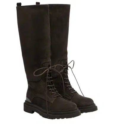 Brunello Cucinelli Monili suede lace-up boots | Thumbnail 1 Brunello Cucinelli Monili suede lace-up boots | Thumbnail 1