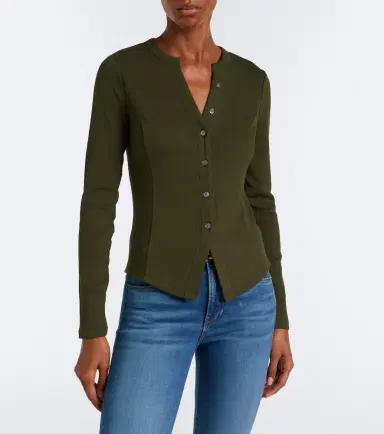 Veronica Beard Cordis ribbed-knit cotton-blend cardigan | Thumbnail 4 Veronica Beard Cordis ribbed-knit cotton-blend cardigan | Thumbnail 4