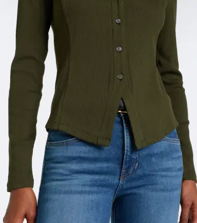 Veronica Beard Cordis ribbed-knit cotton-blend cardigan | Thumbnail 5 Veronica Beard Cordis ribbed-knit cotton-blend cardigan | Thumbnail 5