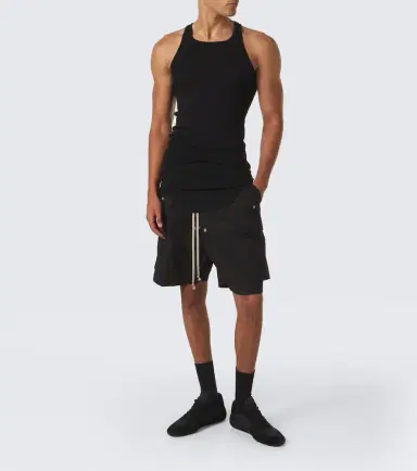 Rick Owens Basic ribbed-knit cotton jersey tank top | Thumbnail 3 Rick Owens Basic ribbed-knit cotton jersey tank top | Thumbnail 3