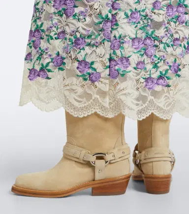Rabanne Suede biker boots | Thumbnail 6 Rabanne Suede biker boots | Thumbnail 6