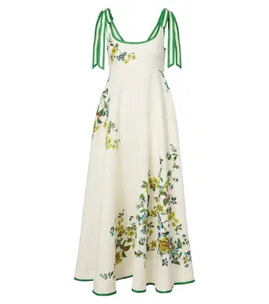 ALÉMAIS Alémais Phyllis floral linen maxi dress | Thumbnail 1 ALÉMAIS Alémais Phyllis floral linen maxi dress | Thumbnail 1