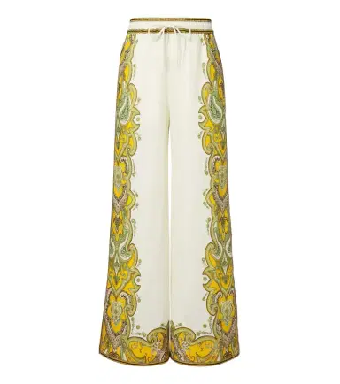 ALÉMAIS Alémais Porter printed linen wide-leg pants | Thumbnail 1 ALÉMAIS Alémais Porter printed linen wide-leg pants | Thumbnail 1