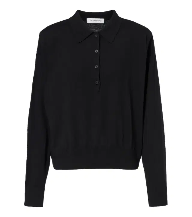 Croydon wool-blend polo sweater Croydon wool-blend polo sweater
