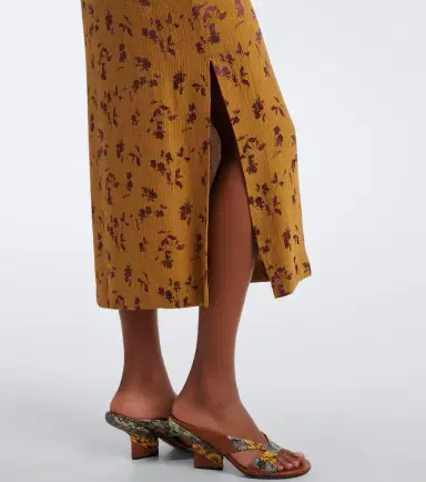 Dries Van Noten Floral jacquard satin slip dress | Thumbnail 2 Dries Van Noten Floral jacquard satin slip dress | Thumbnail 2