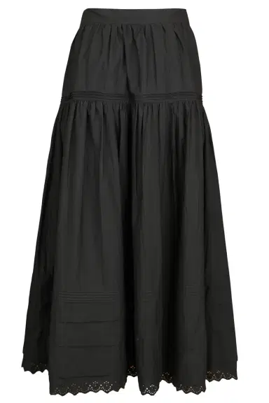 DÔEN Sebastiane Midi Skirt - Black | Thumbnail 2 DÔEN Sebastiane Midi Skirt - Black | Thumbnail 2