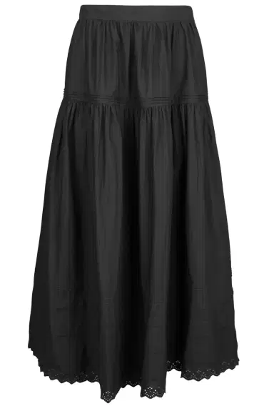 DÔEN Sebastiane Midi Skirt - Black | Thumbnail 1 DÔEN Sebastiane Midi Skirt - Black | Thumbnail 1