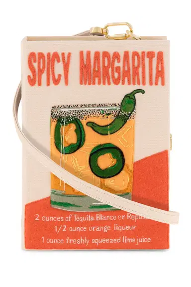 Olympia Le-Tan Spicy Margarita Strapped Book Clutch Bag | Thumbnail 1 Olympia Le-Tan Spicy Margarita Strapped Book Clutch Bag | Thumbnail 1