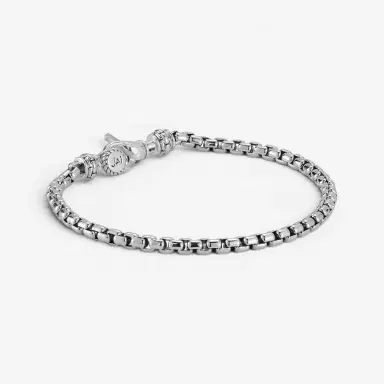 JAI JAI Sterling Silver Box Chain Men's Bracelet JJH1002MB - L by The Solist | Thumbnail 3 JAI JAI Sterling Silver Box Chain Men's Bracelet JJH1002MB - L by The Solist | Thumbnail 3