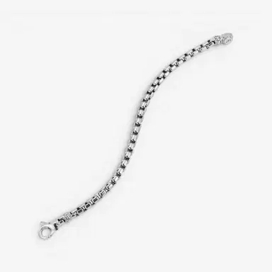 JAI JAI Sterling Silver Box Chain Men's Bracelet JJH1003MB - S by The Solist | Thumbnail 3 JAI JAI Sterling Silver Box Chain Men's Bracelet JJH1003MB - S by The Solist | Thumbnail 3