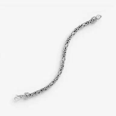 JAI JAI Sterling Silver Byzantine Men's Bracelet JJH1033MB - S by The Solist | Thumbnail 2 JAI JAI Sterling Silver Byzantine Men's Bracelet JJH1033MB - S by The Solist | Thumbnail 2
