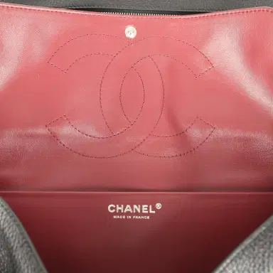 Chanel Chanel Maxi "Souplissimo" Small Flap Bag Black Grained Calfskin Silver Hardware | Thumbnail 11 Chanel Chanel Maxi "Souplissimo" Small Flap Bag Black Grained Calfskin Silver Hardware | Thumbnail 11