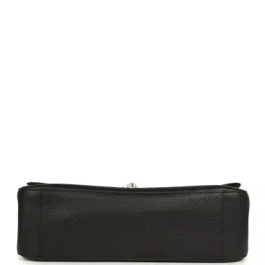 Chanel Chanel Maxi "Souplissimo" Small Flap Bag Black Grained Calfskin Silver Hardware | Thumbnail 6 Chanel Chanel Maxi "Souplissimo" Small Flap Bag Black Grained Calfskin Silver Hardware | Thumbnail 6