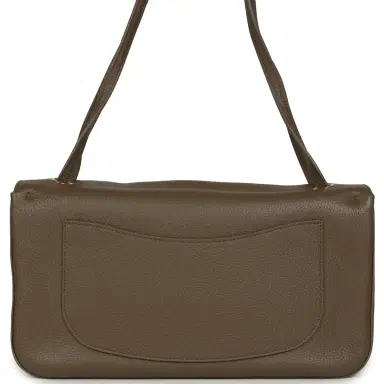 Chanel Chanel Maxi "Souplissimo" Small Flap Bag Brown Grained Calfskin Gold Hardware | Thumbnail 4 Chanel Chanel Maxi "Souplissimo" Small Flap Bag Brown Grained Calfskin Gold Hardware | Thumbnail 4
