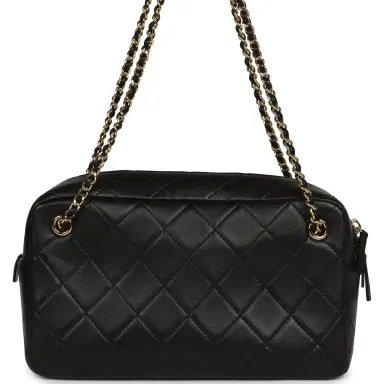 Chanel Chanel Small "Camerissimo" Camera Case Black Lambskin Gold Hardware | Thumbnail 4 Chanel Chanel Small "Camerissimo" Camera Case Black Lambskin Gold Hardware | Thumbnail 4
