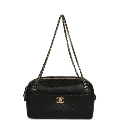 Chanel Chanel Small "Camerissimo" Camera Case Black Lambskin Gold Hardware | Thumbnail 7 Chanel Chanel Small "Camerissimo" Camera Case Black Lambskin Gold Hardware | Thumbnail 7