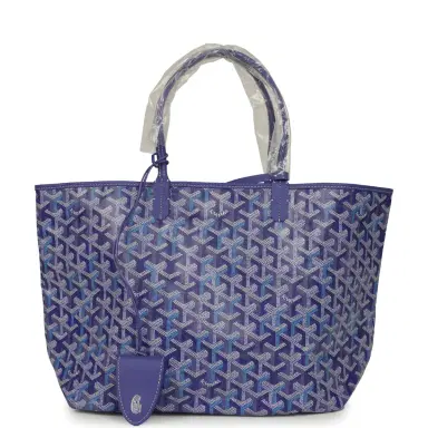 goyard Goyard Goyardine Blueberry Purple Saint Louis PM Tote Palladium Hardware | Thumbnail 1 goyard Goyard Goyardine Blueberry Purple Saint Louis PM Tote Palladium Hardware | Thumbnail 1