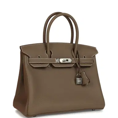 HERMÈS Hermes Birkin 30 Etoupe Togo Palladium Hardware | Thumbnail 2 HERMÈS Hermes Birkin 30 Etoupe Togo Palladium Hardware | Thumbnail 2