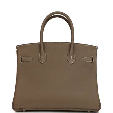 HERMÈS Hermes Birkin 30 Etoupe Togo Palladium Hardware | Thumbnail 4 HERMÈS Hermes Birkin 30 Etoupe Togo Palladium Hardware | Thumbnail 4