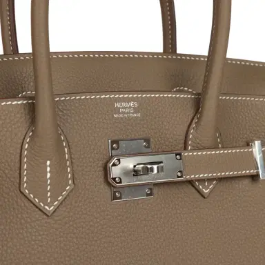 HERMÈS Hermes Birkin 30 Etoupe Togo Palladium Hardware | Thumbnail 7 HERMÈS Hermes Birkin 30 Etoupe Togo Palladium Hardware | Thumbnail 7