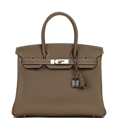 HERMÈS Hermes Birkin 30 Etoupe Togo Palladium Hardware | Thumbnail 1 HERMÈS Hermes Birkin 30 Etoupe Togo Palladium Hardware | Thumbnail 1
