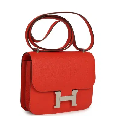 HERMÈS Hermes Constance 18 Capucine Epsom Palladium Hardware | Thumbnail 2 HERMÈS Hermes Constance 18 Capucine Epsom Palladium Hardware | Thumbnail 2
