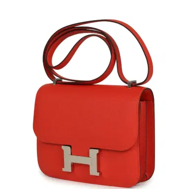 HERMÈS Hermes Constance 18 Capucine Epsom Palladium Hardware | Thumbnail 5 HERMÈS Hermes Constance 18 Capucine Epsom Palladium Hardware | Thumbnail 5