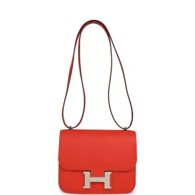 HERMÈS Hermes Constance 18 Capucine Epsom Palladium Hardware | Thumbnail 7 HERMÈS Hermes Constance 18 Capucine Epsom Palladium Hardware | Thumbnail 7