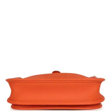 HERMÈS Hermes Evelyne 23 Tangerine Clemence Palladium Hardware | Thumbnail 6 HERMÈS Hermes Evelyne 23 Tangerine Clemence Palladium Hardware | Thumbnail 6