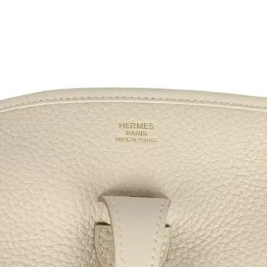HERMÈS Hermes Evelyne III PM Craie Clemence Gold Hardware | Thumbnail 7 HERMÈS Hermes Evelyne III PM Craie Clemence Gold Hardware | Thumbnail 7