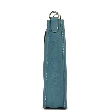 HERMÈS Hermes Evelyne TPM Blue Jean Clemence Palladium Hardware | Thumbnail 3 HERMÈS Hermes Evelyne TPM Blue Jean Clemence Palladium Hardware | Thumbnail 3