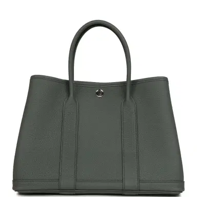 HERMÈS Hermes Garden Party 30 Vert Amande Negonda Palladium Hardware | Thumbnail 1 HERMÈS Hermes Garden Party 30 Vert Amande Negonda Palladium Hardware | Thumbnail 1