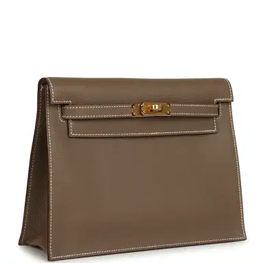 HERMÈS Hermes Kelly Danse Etoupe Evercolor Gold Hardware | Thumbnail 2 HERMÈS Hermes Kelly Danse Etoupe Evercolor Gold Hardware | Thumbnail 2